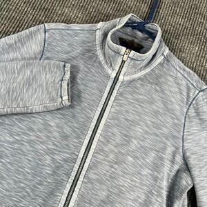 Tommy Bahama Jacket Womens XS Extra Small Blue Long Sleeve Mock Neck Full Zip